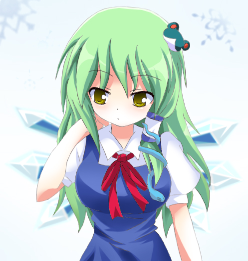 kochiya sanae and cirno (touhou) drawn by tamago_gohan