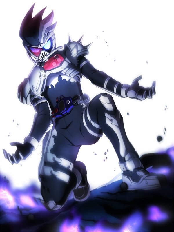 kamen rider genm and dangerous zombie level x (kamen rider and 1 more) drawn by asumakobayashi