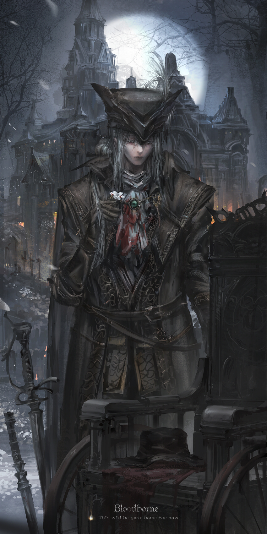 lady maria of the astral clocktower (bloodborne) drawn by stu_dts