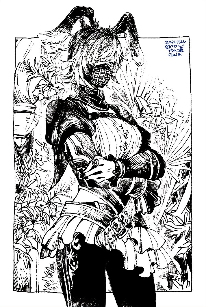 warrior of light (final fantasy and 1 more) drawn by itowo_(itowc)