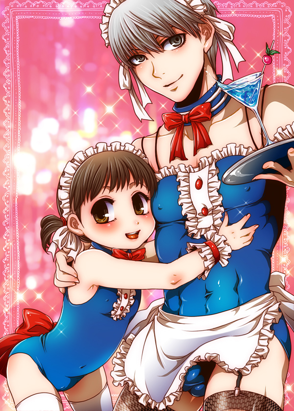narukami yu and doujima nanako (persona and 1 more) drawn by kida_sukizou
