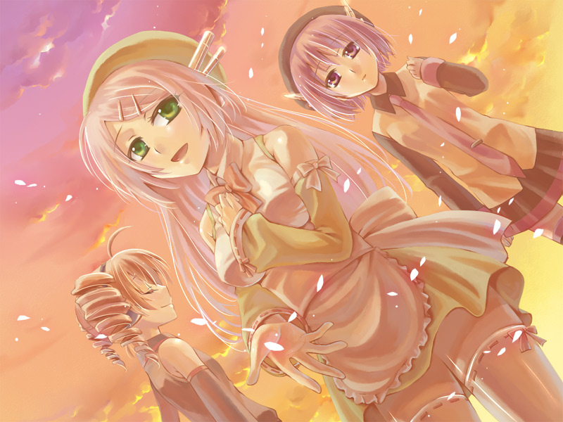 kasane teto, utane uta, and momone momo (utau) drawn by arihara_ema