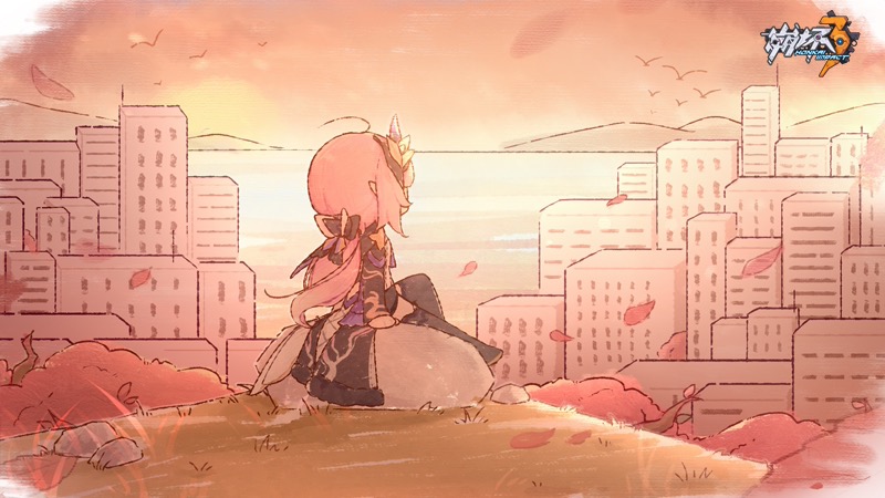 elysia (honkai and 1 more) drawn by eta