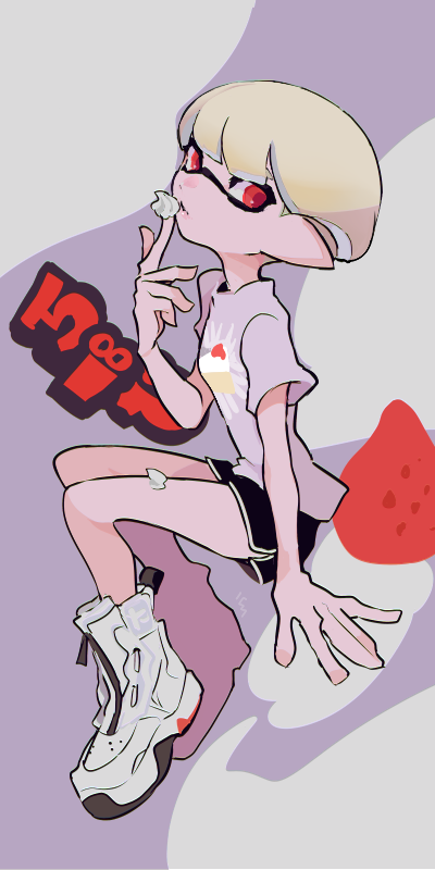 inkling player character and inkling boy (splatoon and 1 more) drawn by imaikuy0