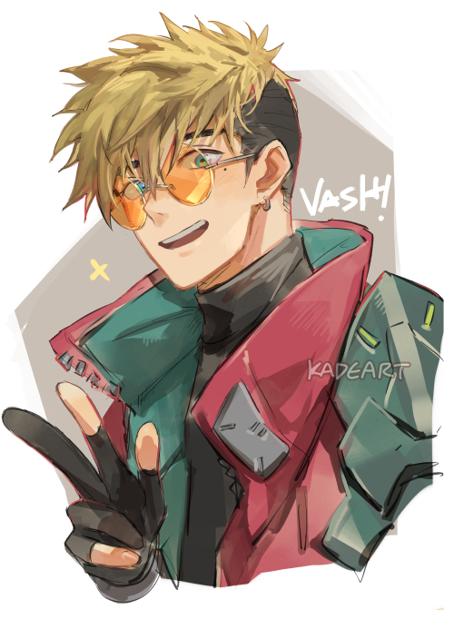 vash the stampede (trigun and 1 more) drawn by kadeart