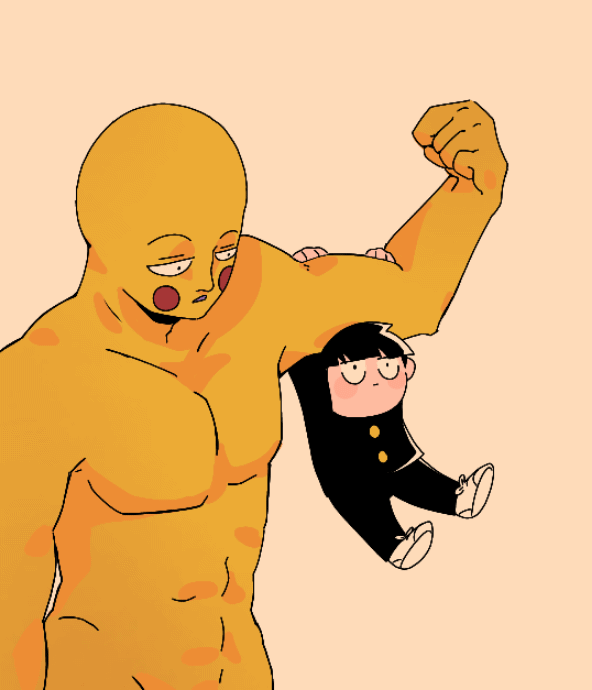 kageyama shigeo and ekubo (mob psycho 100) drawn by cutystuffy