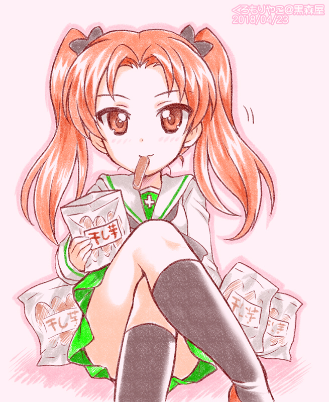kadotani anzu (girls und panzer) drawn by kuromori_yako