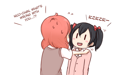 nishikino maki and yazawa nico (love live! and 1 more) drawn by friedbun