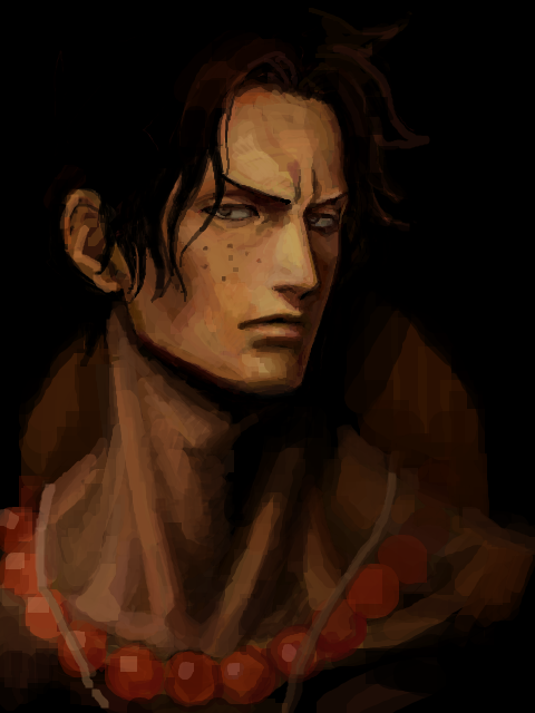 portgas d. ace (one piece) drawn by matsubaki