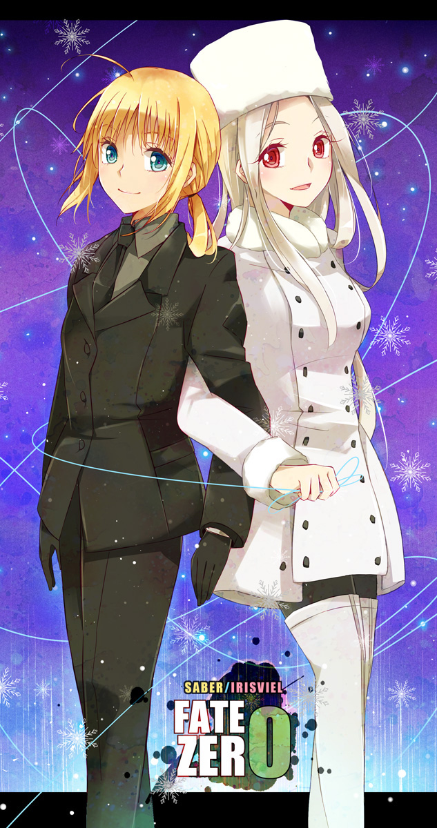 artoria pendragon, saber, and irisviel von einzbern (fate and 1 more) drawn by kiina