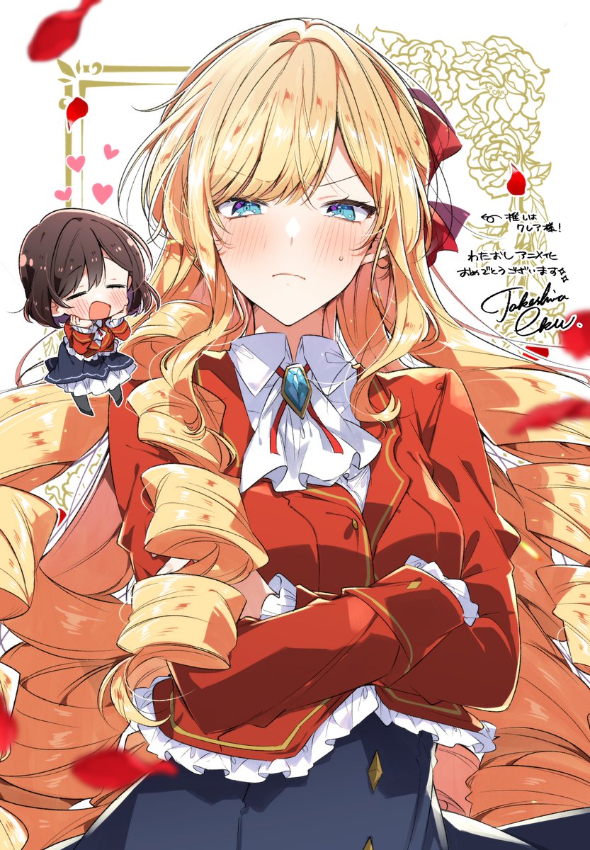 claire francois and rae taylor (watashi no oshi wa akuyaku reijou) drawn by takeshima_eku