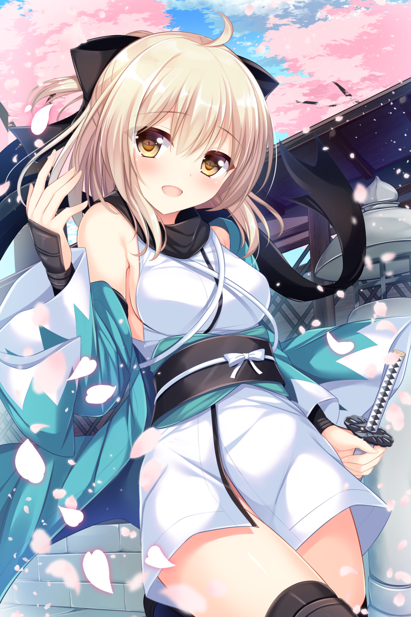 okita souji (fate and 1 more) drawn by tomoo_(tomo)