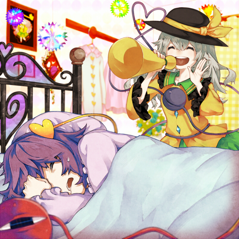 komeiji koishi and komeiji satori (touhou) drawn by gr-project