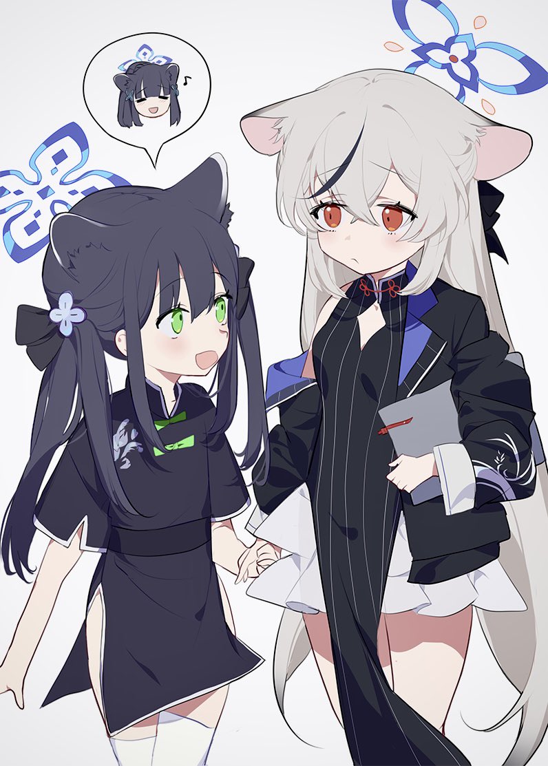 kokona and shun (blue archive) drawn by ba_fed_kitaku
