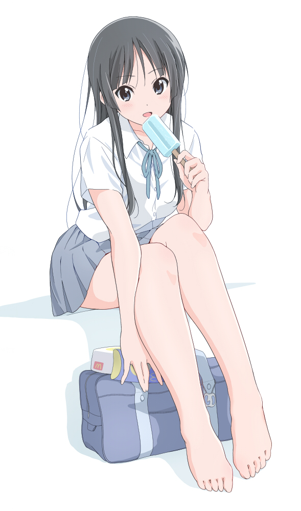 akiyama mio (k-on! and 1 more) drawn by sawanatsu_mikan