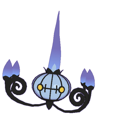 chandelure (pokemon) drawn by wunkolo