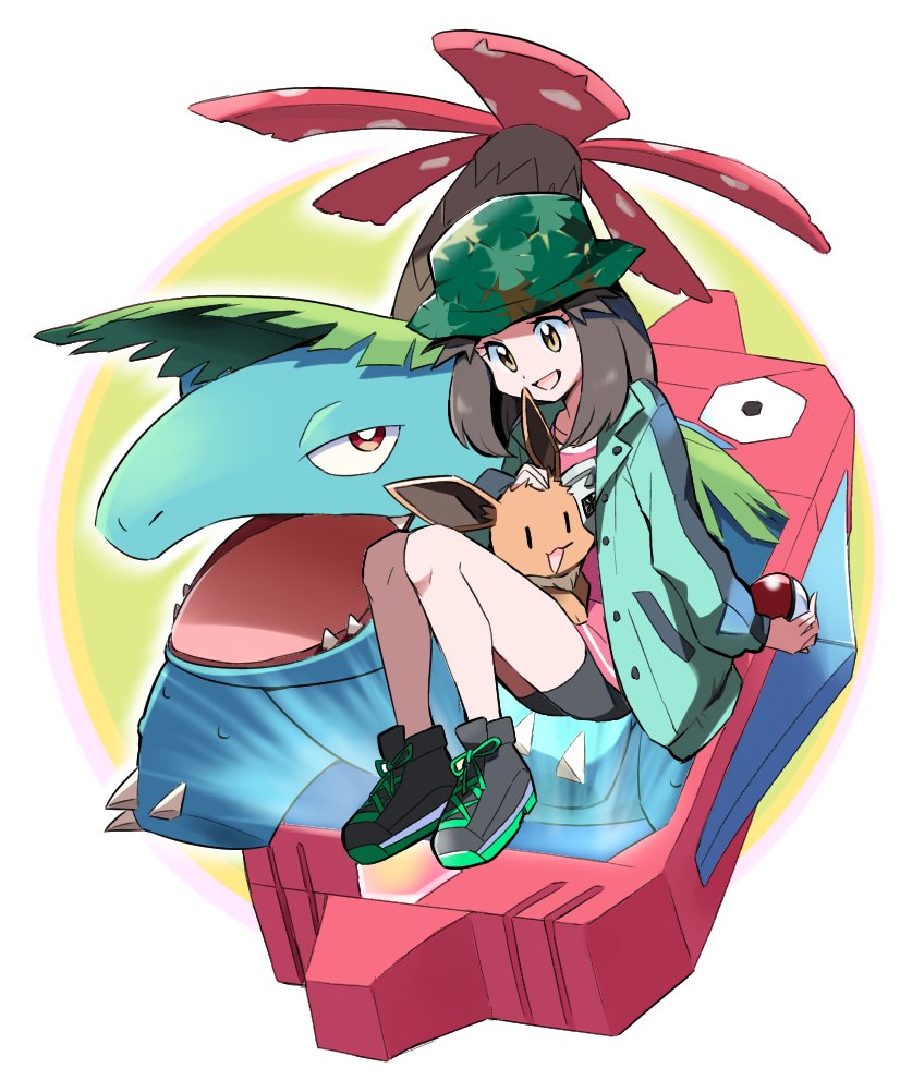 eevee, leaf, venusaur, porygon, and poryphone (pokemon and 1 more) drawn by ayo_(ayosanri009)