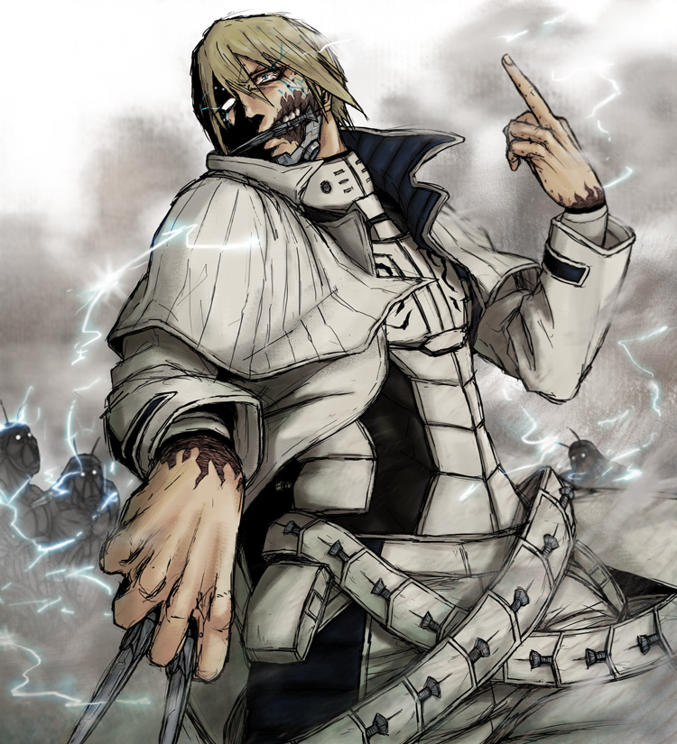 terraformar and adolf reinhardt (terra formars) drawn by moon5km