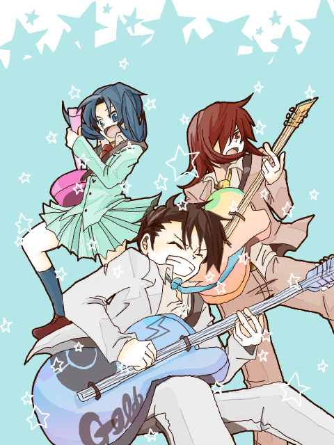 ethan, silver, and kris (pokemon and 1 more) drawn by hikari_ryuu