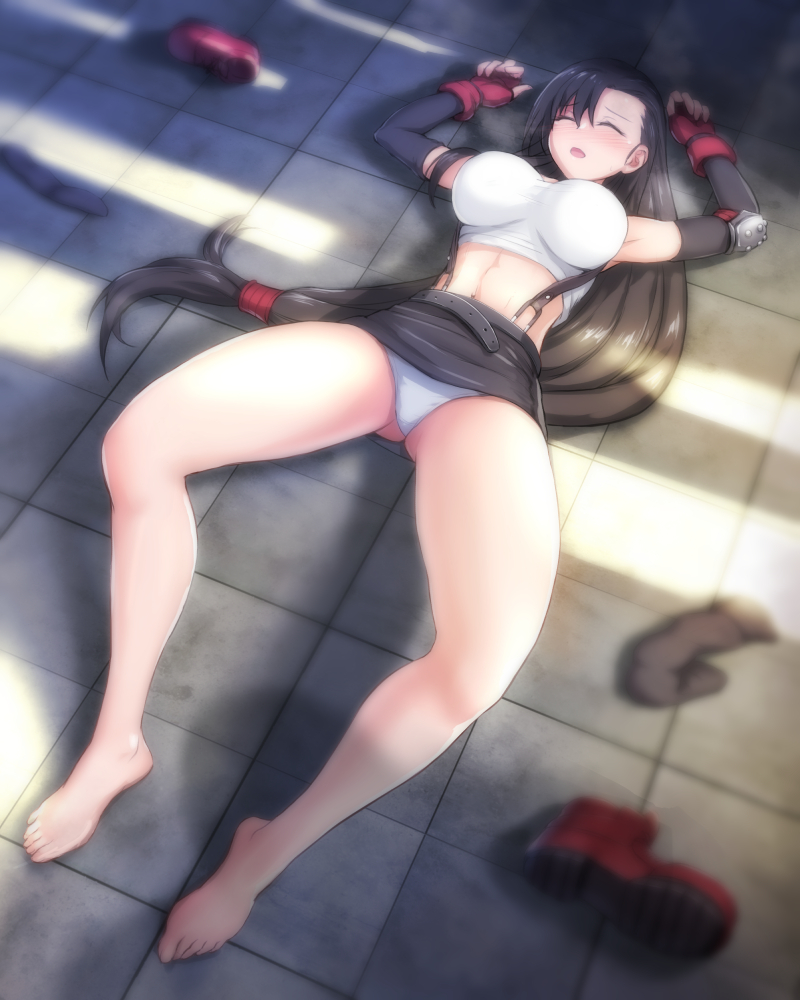 tifa lockhart (final fantasy and 1 more) drawn by hhh_(wave)