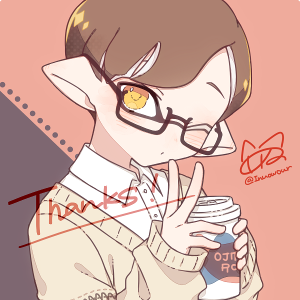 inkling player character and inkling boy (splatoon) drawn by inuowour