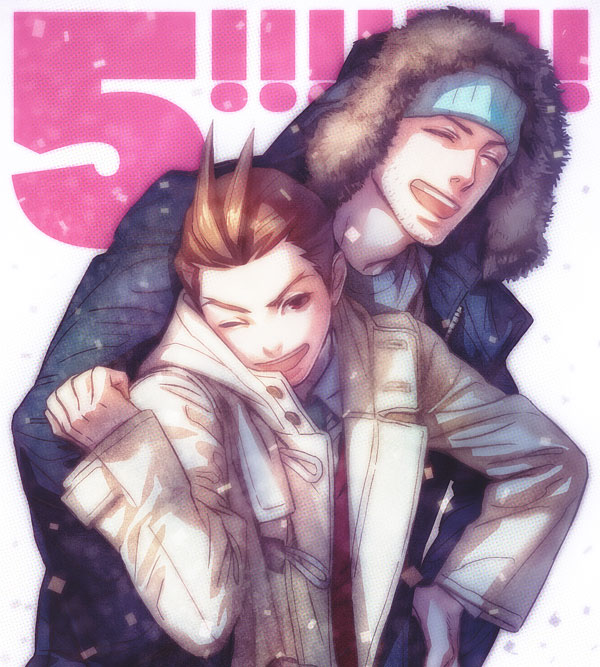 phoenix wright and apollo justice (ace attorney and 2 more) drawn by a_k_i