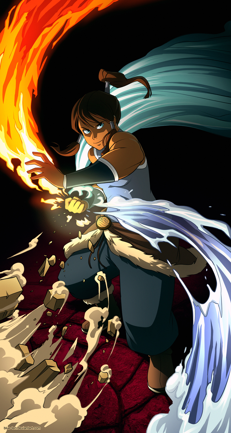 korra (avatar legends and 1 more) drawn by blue-ten