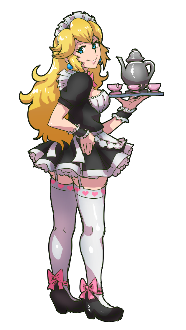 princess peach (mario) drawn by akairiot