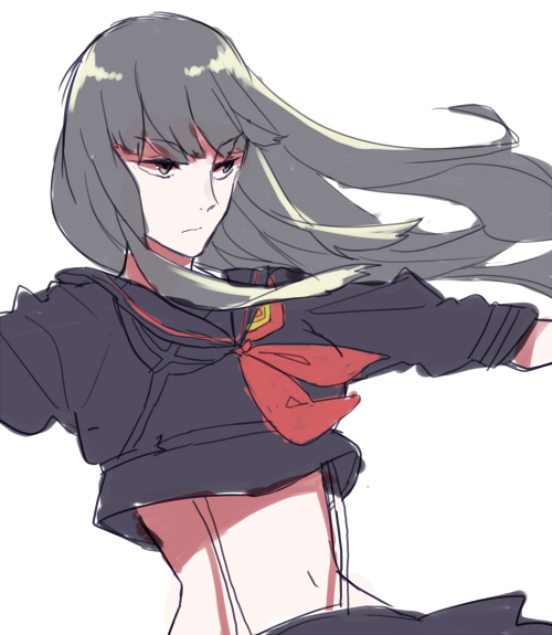 senketsu and kiryuuin satsuki (kill la kill) drawn by kouichirou