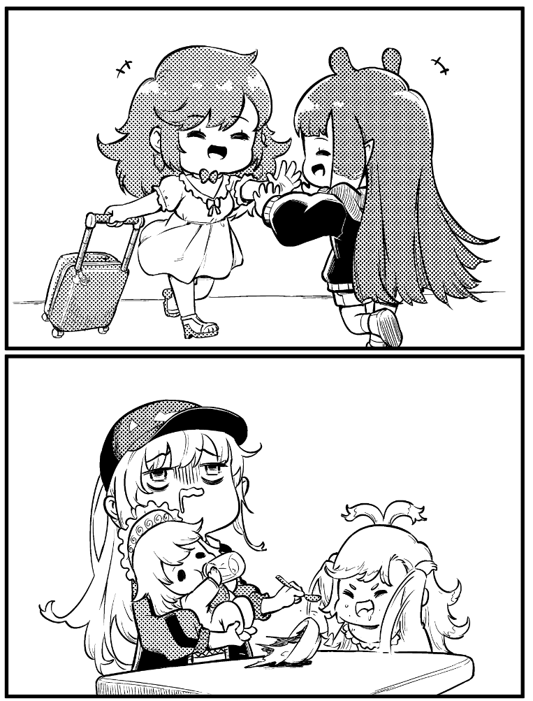 mori calliope, ninomae ina'nis, takanashi kiara, koseki bijou, and kobo kanaeru (hololive and 2 more) drawn by zetsuental