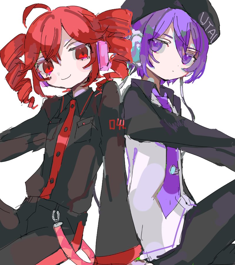 kasane teto and utane uta (utau) drawn by ebi834
