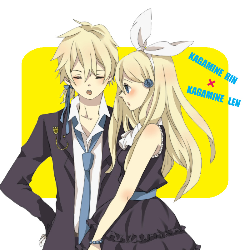 kagamine rin and kagamine len (vocaloid) drawn by ichinose_(sorario)