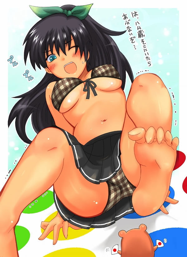 ganaha hibiki and hamuzou (idolmaster) drawn by shiina_you_(tomoshibi)