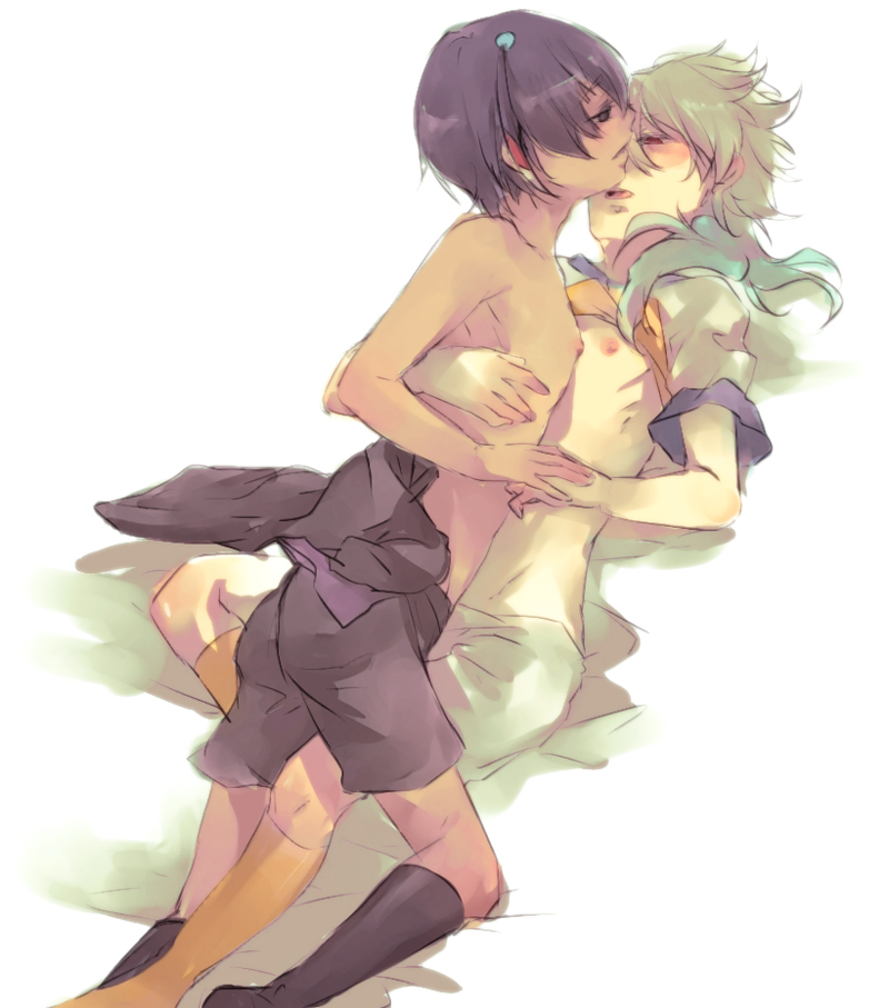 hakuryuu and shuu (inazuma eleven and 1 more) drawn by shiro_(reptil)