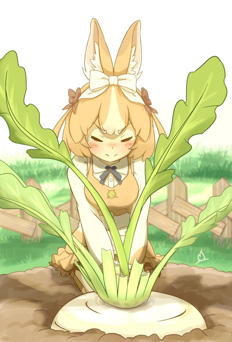 domestic rabbit (kemono friends and 1 more) drawn by onefiresticks