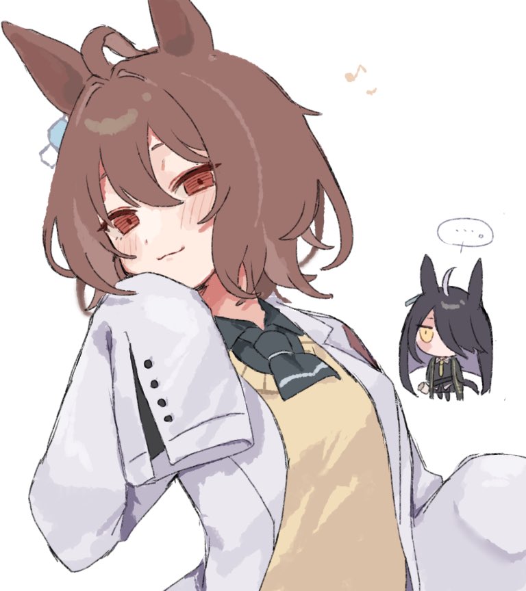 agnes tachyon and manhattan cafe (umamusume) drawn by bobo_bc