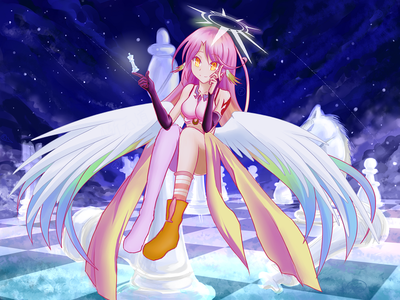 jibril (no game no life) drawn by canwu_dao