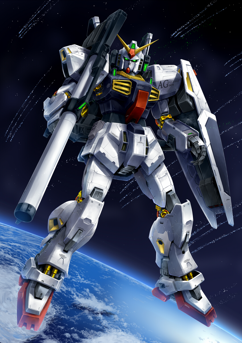 gundam mk ii (gundam and 1 more) drawn by pandaraion_(kanikani2950)