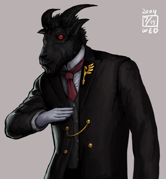 goatman (umineko no naku koro ni) drawn by ikeda_(cpt)