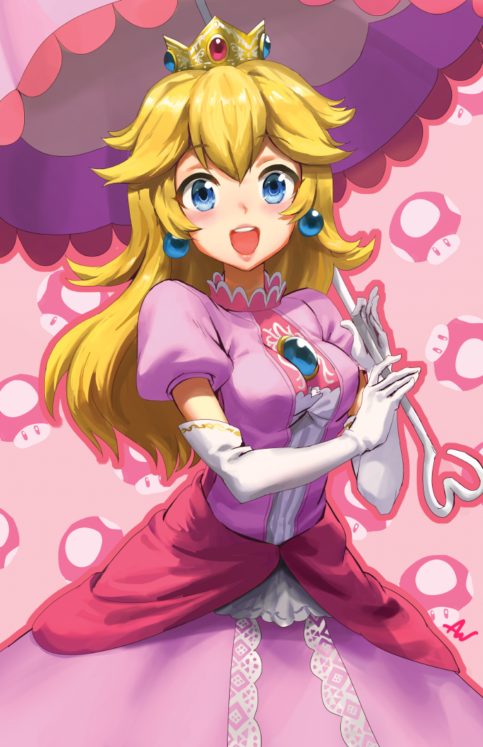 princess peach (mario and 1 more) drawn by athenawyrm