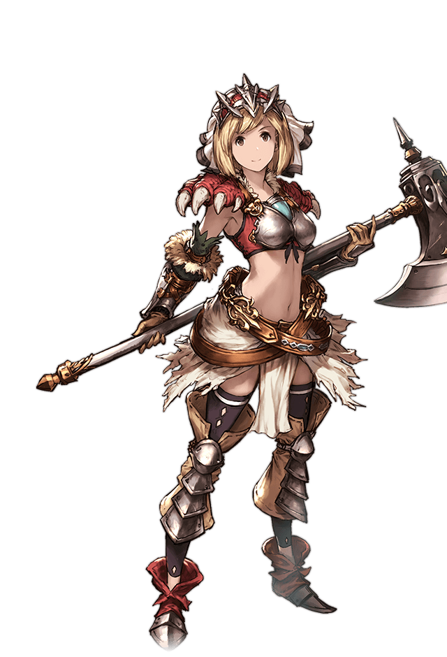 djeeta and warrior (granblue fantasy) drawn by minaba_hideo