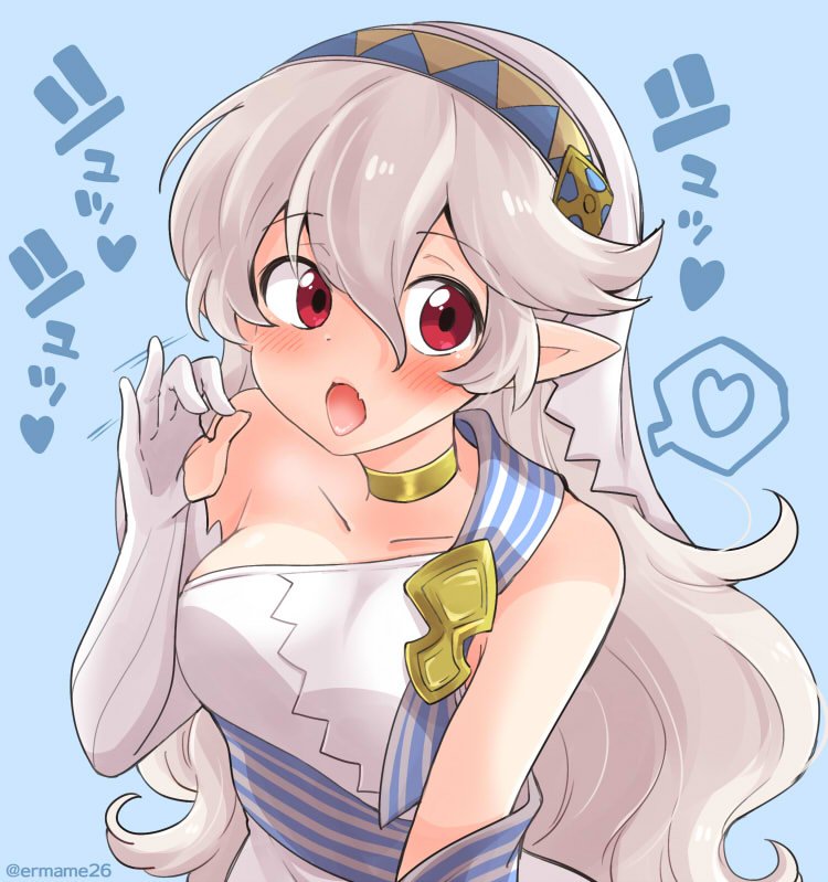 azura and female corrin (fire emblem and 2 more) drawn by eromame