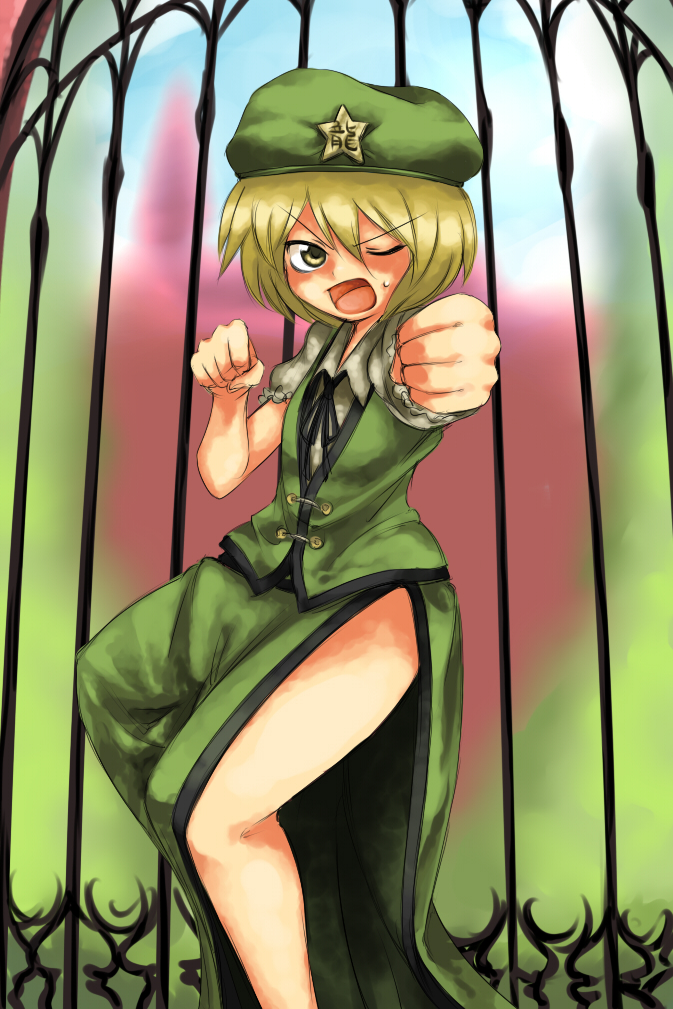 hong meiling and lunasa prismriver (touhou) drawn by harusame_(unmei_no_ikasumi)