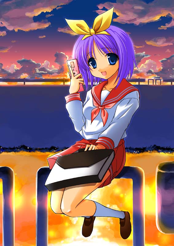 hiiragi tsukasa (lucky star) drawn by maho_(yakimorokoshi)