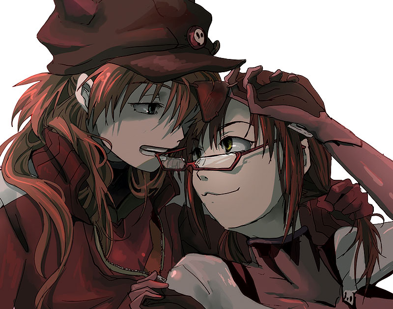 souryuu asuka langley and makinami mari illustrious (neon genesis evangelion and 2 more) drawn by tanbonota