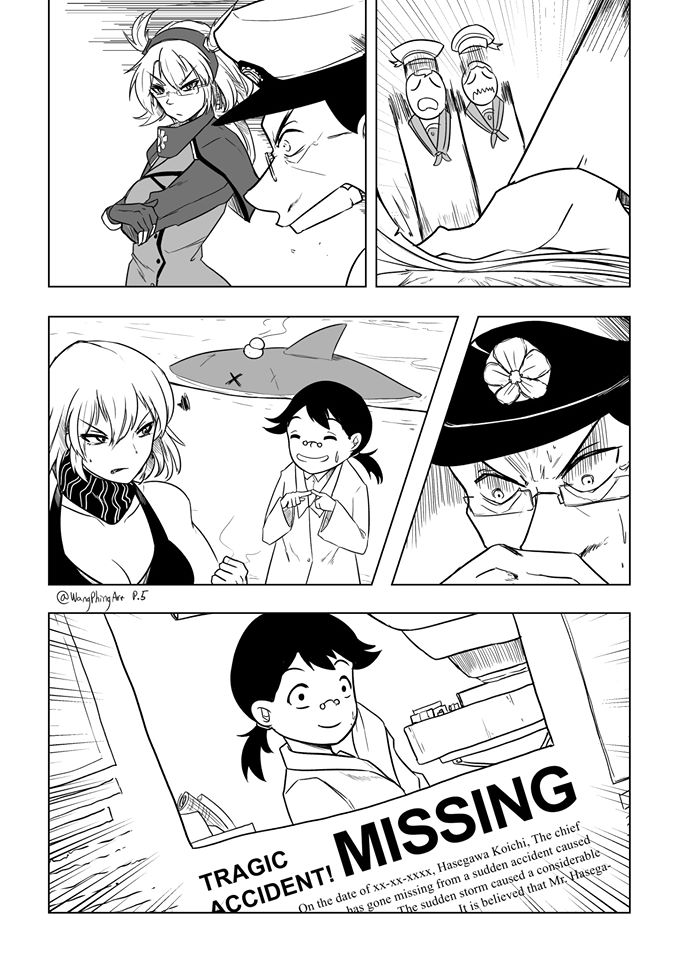 musashi, re-class battleship, musashi kai ni, and hasegawa koichi (kantai collection) drawn by wangphing