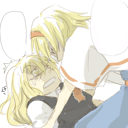 kirisame marisa and alice margatroid (touhou) drawn by jingo_kajiki