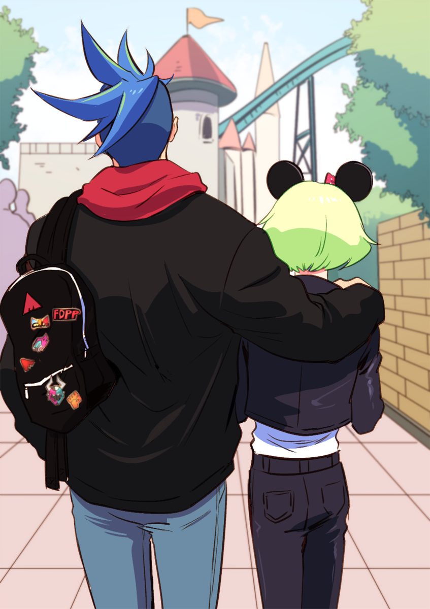 lio fotia and galo thymos (promare) drawn by bae_(baebae)