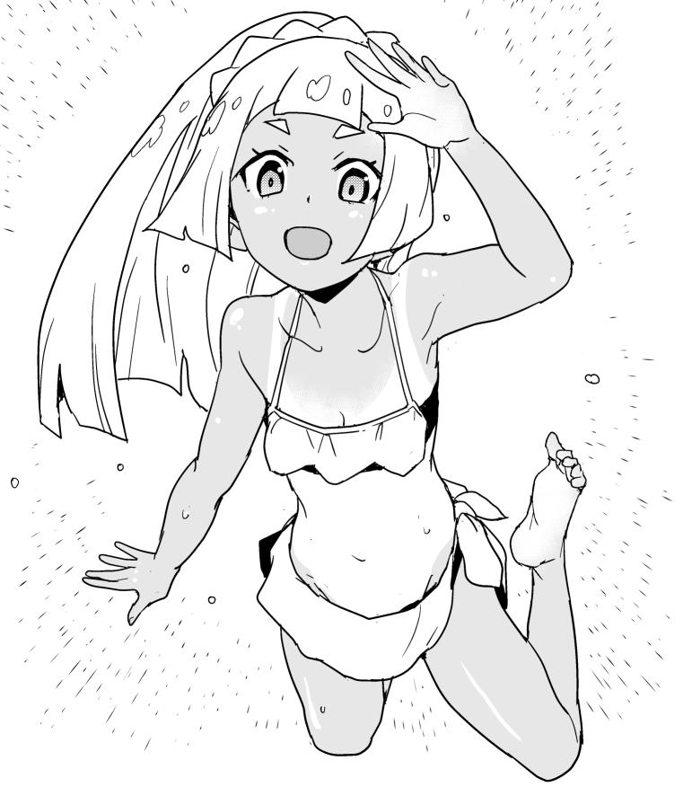 lillie (pokemon and 1 more) drawn by heriyama