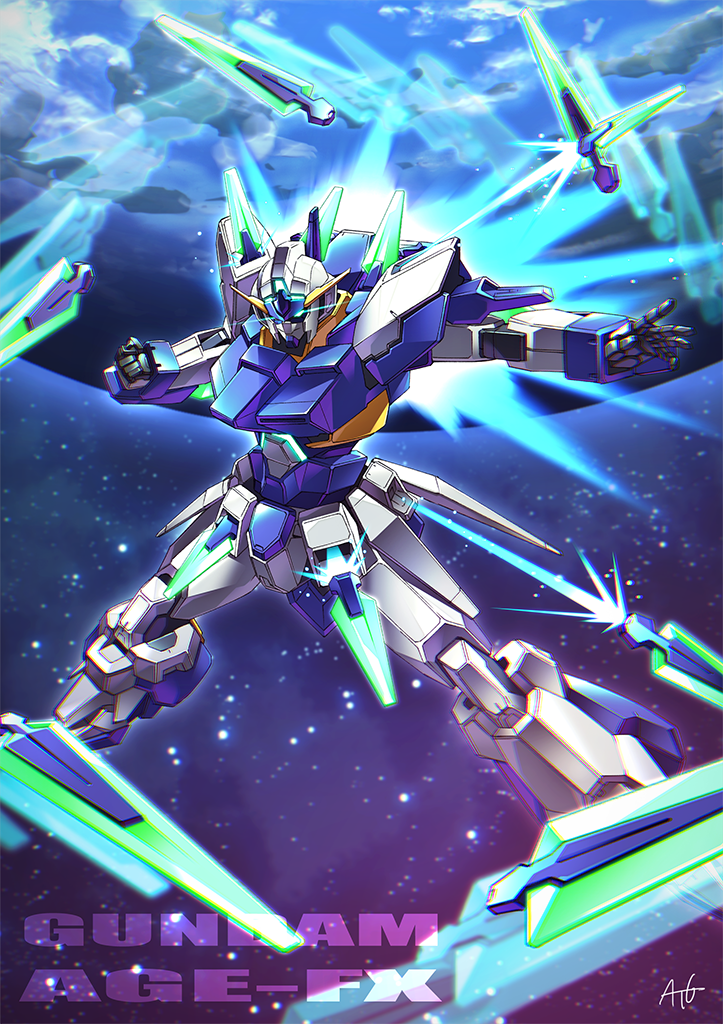 gundam age-fx (gundam and 1 more) drawn by degarashi_(ponkotsu)